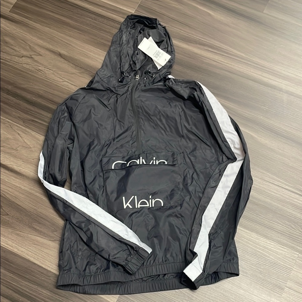 Calvin Klein Black Windbreaker Jacket